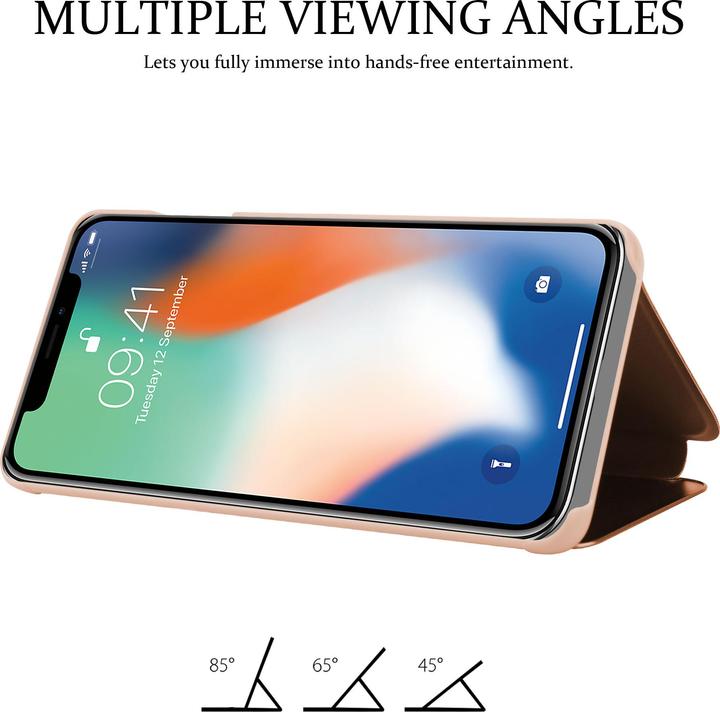 Productafbeelding Cadorabo Boek Smart View Spiegelhoes (Apple iPhone X)