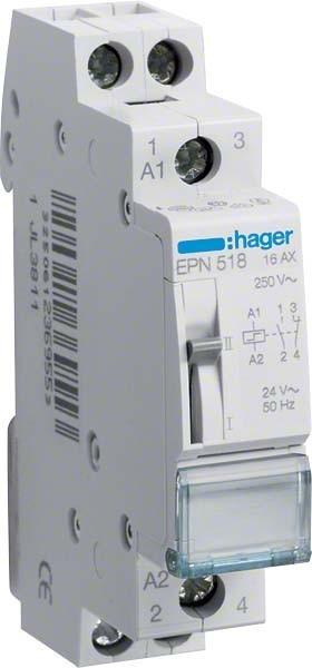Image du produit Hager HAG EPN518 1S 1Ã 16A 24V Interrupteur à distance