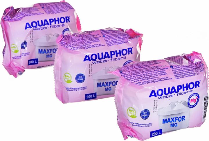 Actual product image Aquaphor Filter jug Onyx B25 white + 3x refills