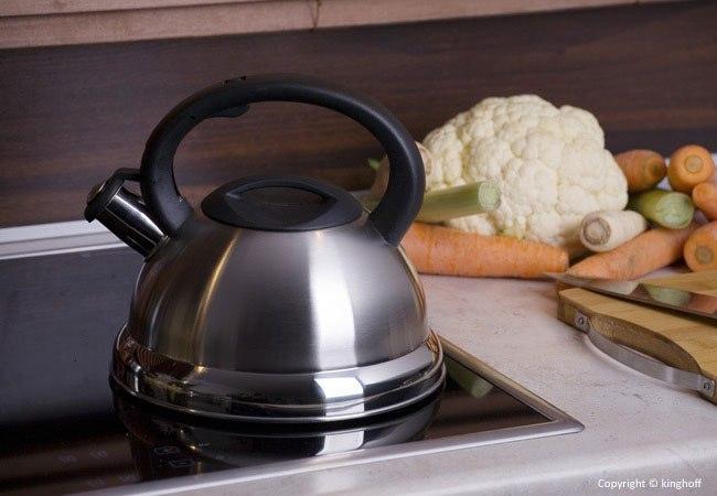 Produktbild Kinghoff Steel kettle with whistle 3 L KH-3236 (3 l)