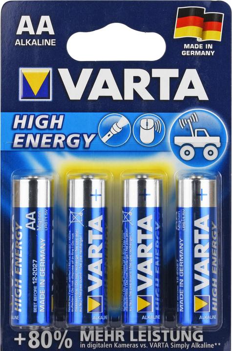 Actual product image Varta Battery Mignon LR6 AA 4906 HIGH, 4 pcs. (4 pcs., AA)