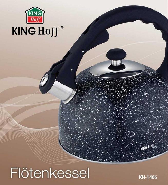 Productafbeelding Kinghoff FLUITKETEL MET FLUIT 2,6L KH-1406 MARMER (2.60 l)