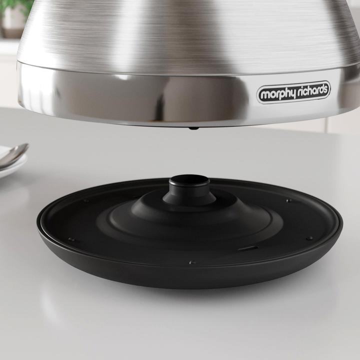 Productafbeelding Morphy Richards 100130 elektrische virdulys 1.5 L 3000 W Geborsteld staal (1.50 l)