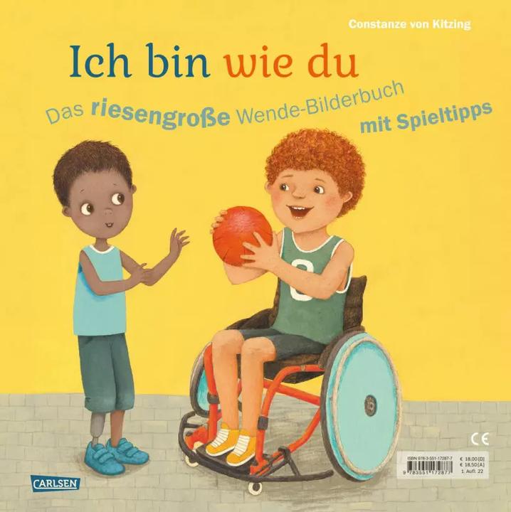 Produktbild Ich bin anders als du – Ich bin wie du: Das riesengrosse Wende-Bilderbuch mit Spieltipps (Deutsch, Constanze von Kitzing, 2023)