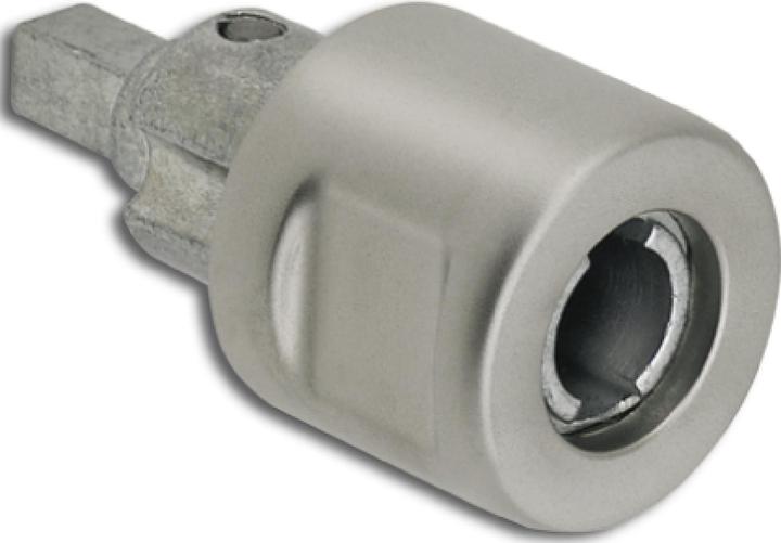 Hekna MINI METALL SYSTEM 24 Zylinder Drehknopf links, Zamak vernickelt matt (1 Stk.)
