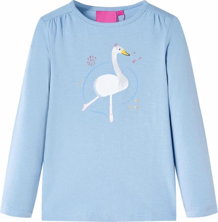 Immagine prodotto VidaXL Camicia da bambino a maniche lunghe blu chiaro 128,Materiale: 95 % cotone. 5 (128)