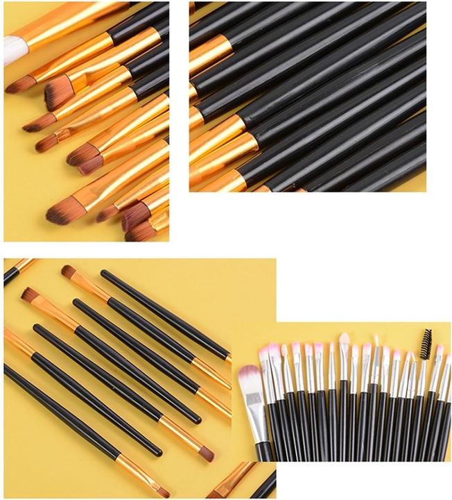 Produktbild König Design Pinselset Makeup Professionelles 20 Stk. Make Up Pinsel Set Kosmetikpinsel Neu (Set)
