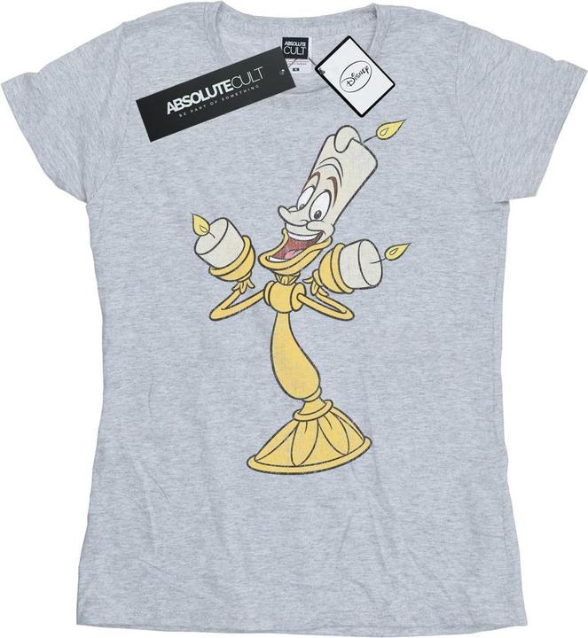 Immagine prodotto Disney Beauty And The Beast Lumiere Distressed Maglietta Donna (S)