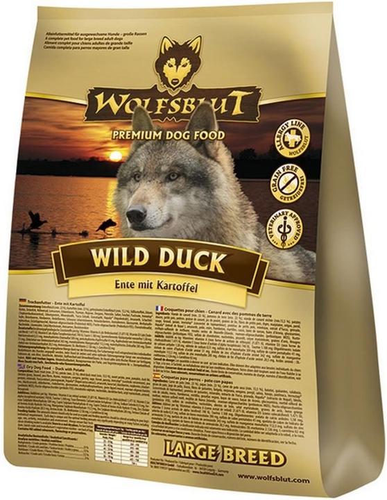 Produktbild Wolfsblut Wild Duck Large Breed (Adult, 1 Stk., 2000 g)