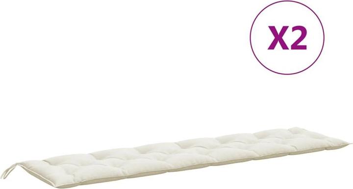 Immagine prodotto VidaXL Cuscini per panca da giardino 2 pezzi in tessuto (200 x 50 x 7 cm)