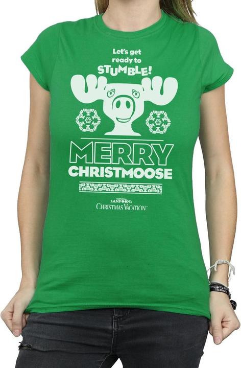 Immagine prodotto National Lampoon´s Vacation National Lampoon's Christmas Vacation Merry Christmoose Maglietta Donna (XL)