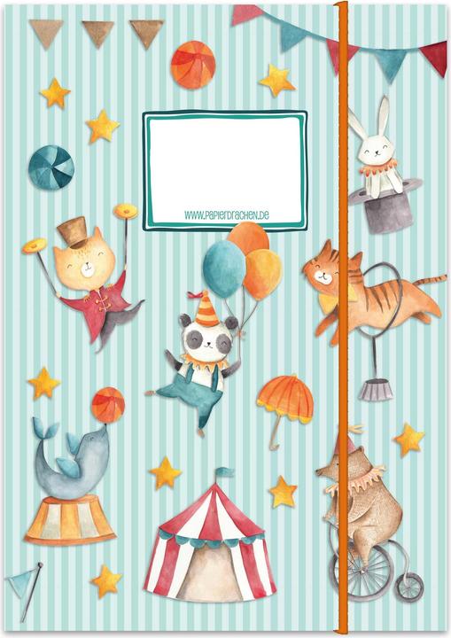 Actual product image Papierdrachen School folder set of 2 DIN A4 - Circus (VE 4)
