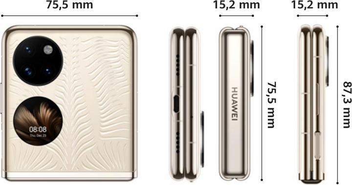 Image du produit Huawei P50 Pocket (512 Go, Or premium, 6.90", Double SIM, 40 Mpx, 4G)
