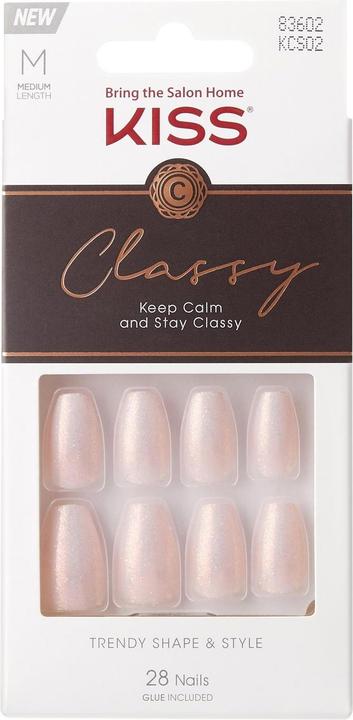 Produktbild KISS Classy (Kunstnägel, Weiss, Rosa)