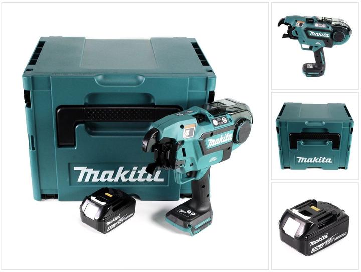 Produktbild Makita DTR 180 F1J Akku Bewehrungsverbinder 18V Brushless für 0,8mm Bindedraht im Makpac + 1x 3,0Ah