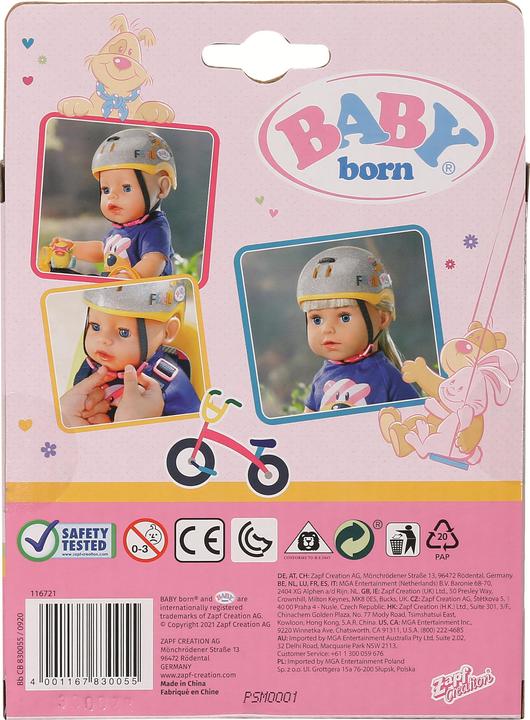 Image du produit Zapf Creation Baby born casque de vélo