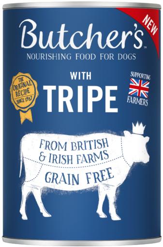 Immagine prodotto Butcher's Original Tripe Mix Rumen Pate - Cibo umido per cani - 400g (Senior, 1 pz., 400 g)