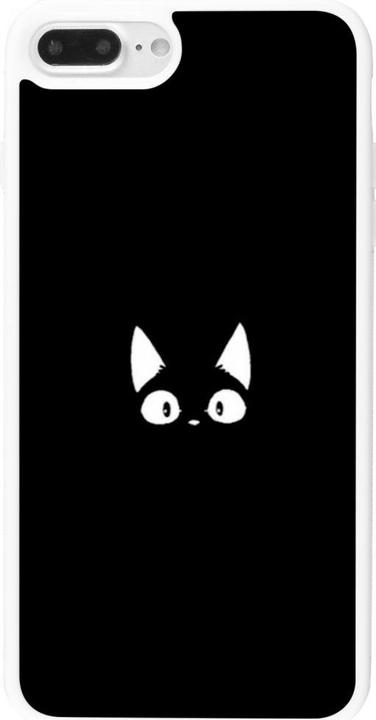 Immagine prodotto PhoneLook Cover Silicone bianco Gatto divertente su nero (Apple iPhone 7 Plus)