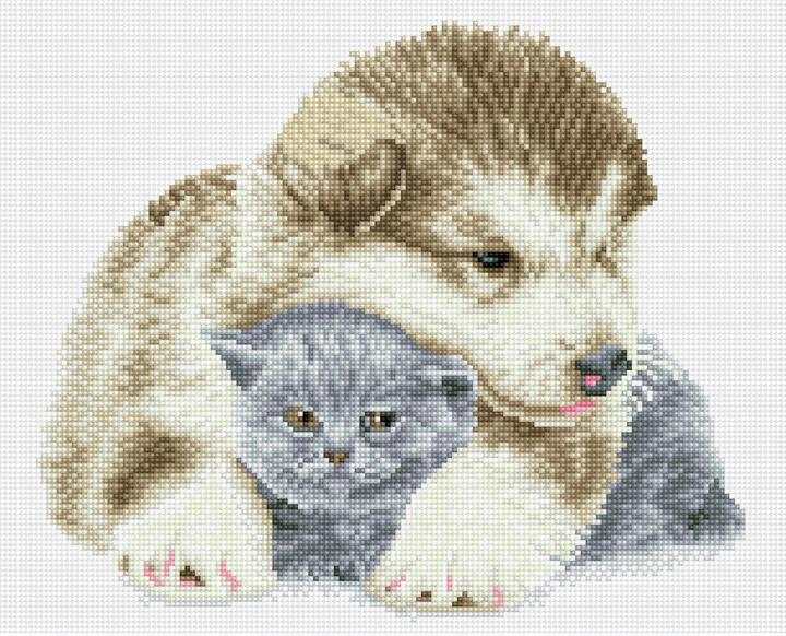 Produktbild Diamond Dotz Squares Hund Katze Besties (0.10 cm)