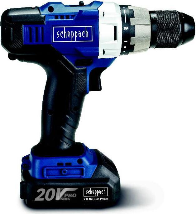 Actual product image Scheppach Cordless drill / driver CDD45-20ProS, 1x2.0 Ah (Rechargeable battery operated)