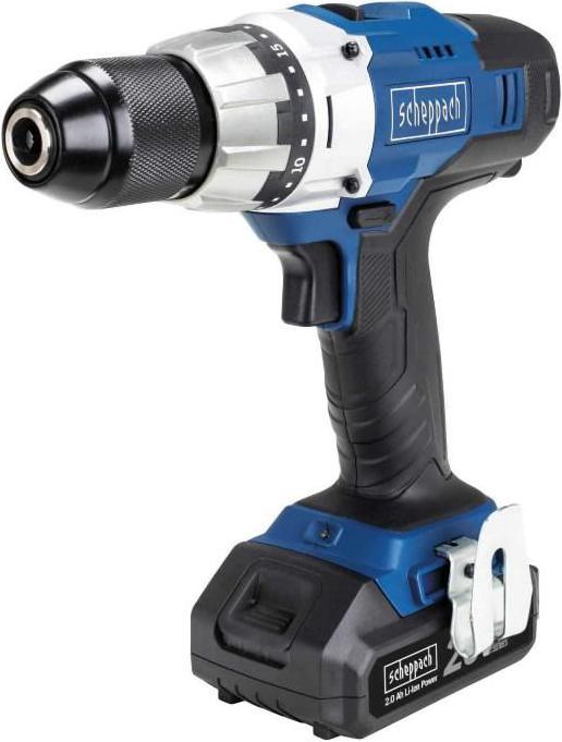 Actual product image Scheppach Cordless drill / driver CDD45-20ProS, 1x2.0 Ah (Rechargeable battery operated)