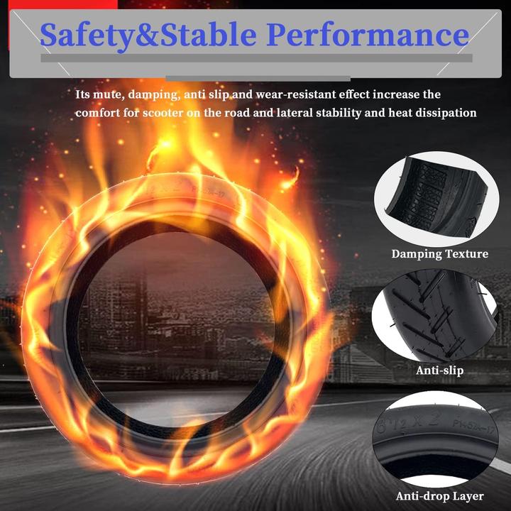 Actual product image Ouxi E-scooter tyres