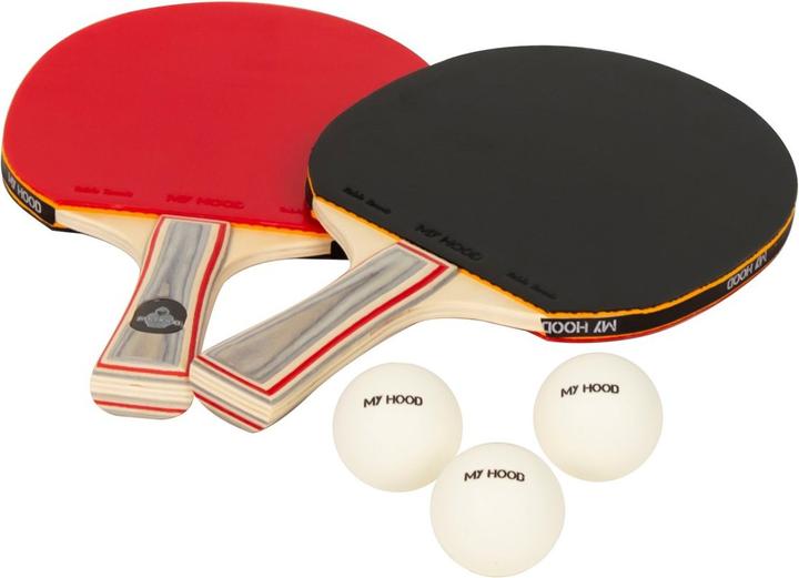 Produktbild Euro Play My Hood - Tabletennis Set of 2 Bats & 3 Balls (901021)