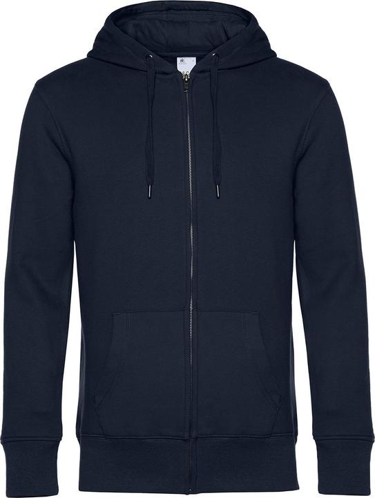 B&C King Hoodie mit durchgehendem Reissverschluss