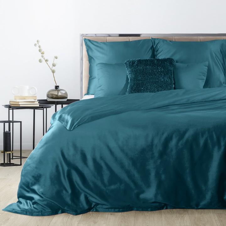 Actual product image Eurofirany DIVA LINE DINA High quality cotton satin single color bedding set, 160X200 cm, 2 pcs. 70 X 80 cm, co (Duvet cover, 160 x 200 cm)