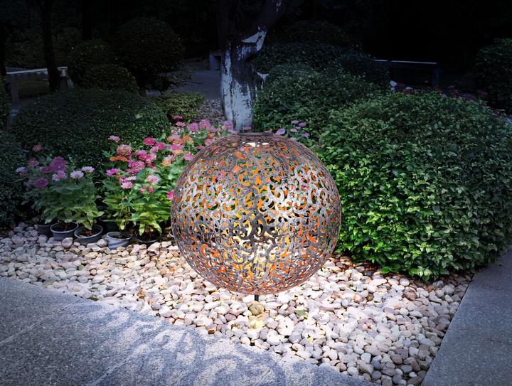 Actual product image Globo Solar Light Metal Silver 1xled (IP44)
