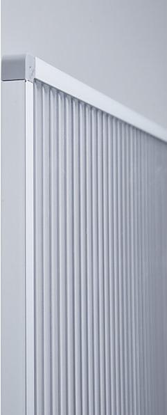 Actual product image Carto Screen partition, with polycarbonate glass panel, white aluminium, HxWxD 1805 x