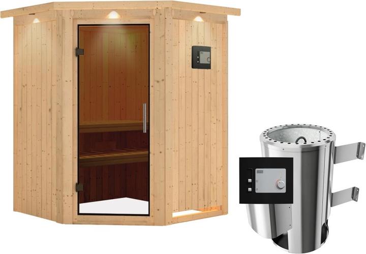 Actual product image Karibu Nanja with roof wreath (Plug & Play 3.6 KW external control)
