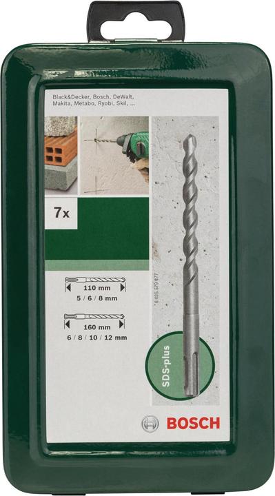 Productafbeelding Bosch Professional Zubehör 7 stuks betonboren set SDS-plus (5-12 mm)