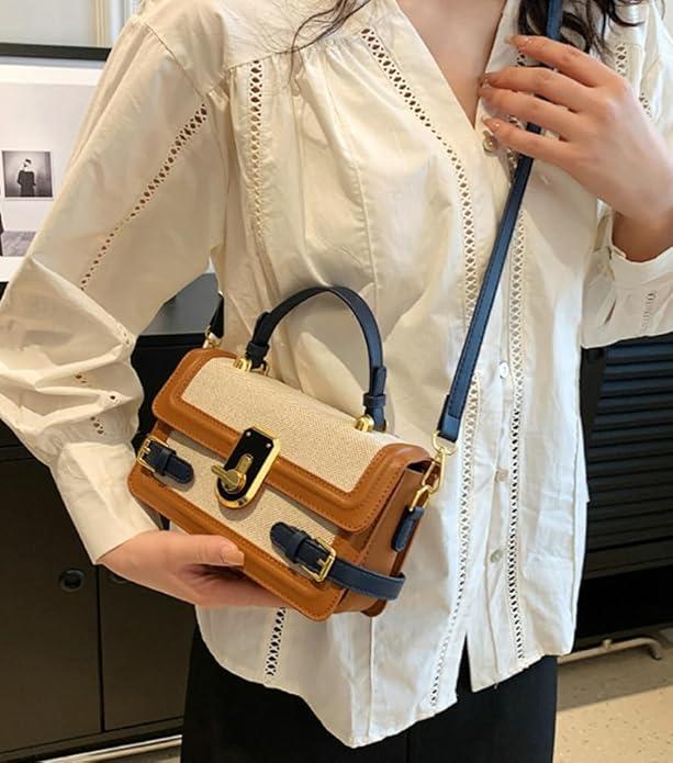 Actual product image Only-Bags.Store Vintage Flap Crossbody Bag, Retro Shoulder Bag, Fashion Handbag & Satchel Purse