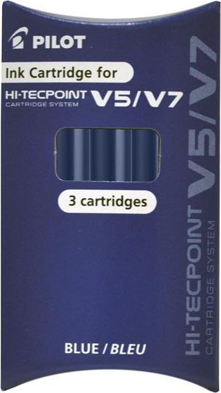 Image du produit Pilot Cartouches d'encre pour roller V5/V7, bleu (Dispositif de recharge, Bleu)