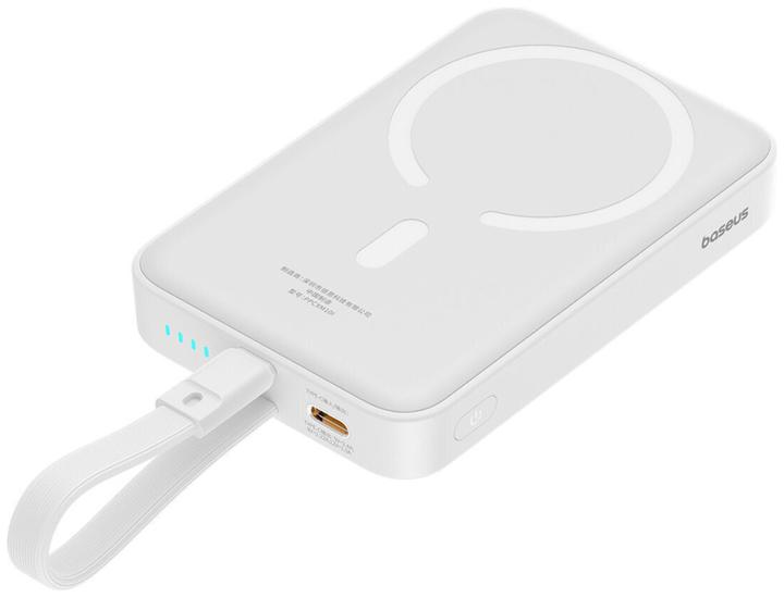 Actual product image Baseus Powerbank Magnetic Mini 10000mAh 20W MagSafe (white) (10000 mAh, 20 W, 20 Wh)