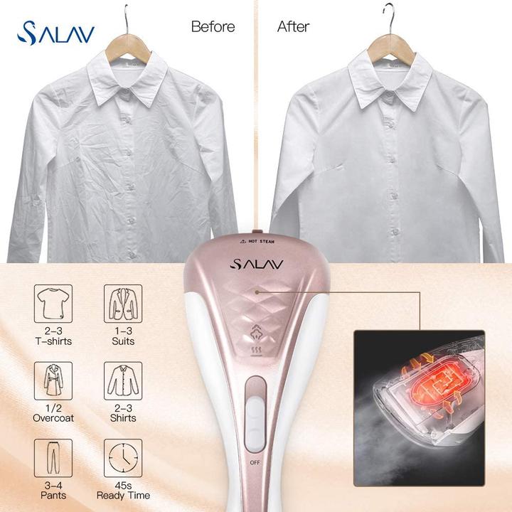 Image du produit Salav Fer à vapeur de voyage, 150ml, 1200W