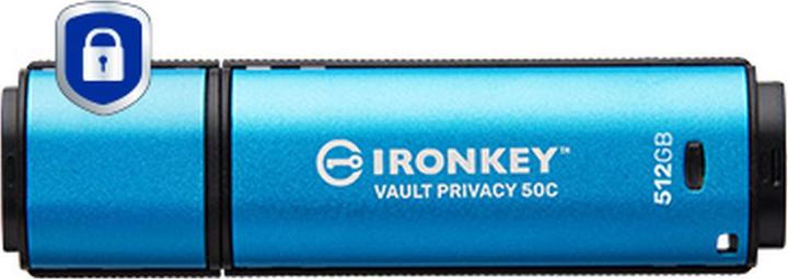 Produktbild Kingston Stick IronKey VP50C 512GB USB-C secure (512 GB, USB 3.2)
