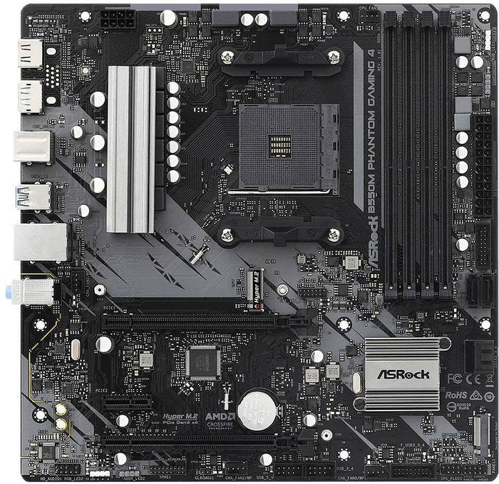 Produktbild AsRock B550M Phantom Gaming 4 (AM4, AMD B550, mATX)