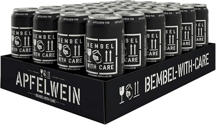 Actual product image Bembel with Care Apfelwein in its purest form. 100% apple, nothing else (24 x 50 cl)