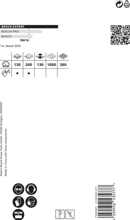 Produktbild Bosch Professional Zubehör EXPERT Tough Material Lochsäge, 65 x 60 mm (65 Millimeter)