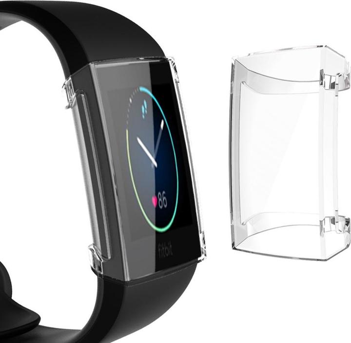 Productafbeelding Cover-Discount Fitbit Charge 4 - Rubberen beschermhoesje transparant