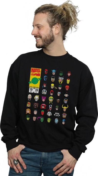 Actual product image Mens Comics Heads Cover Sweatshirt (XXL)