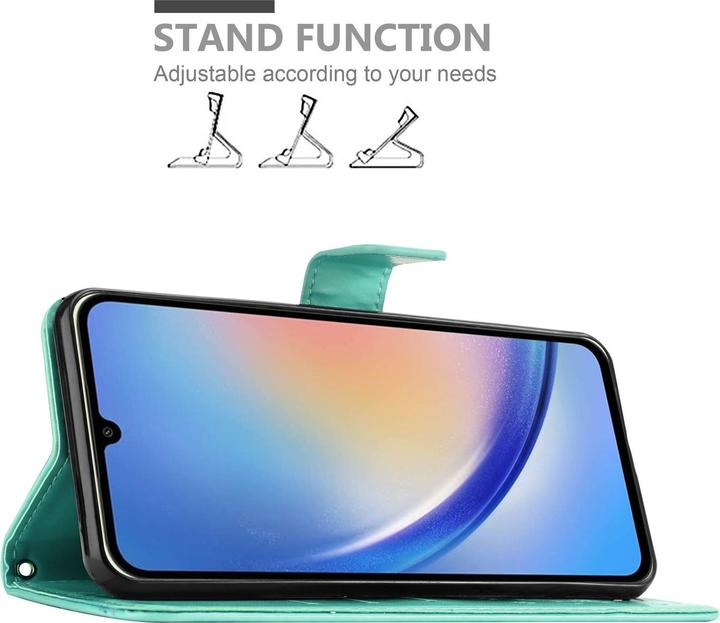 Image du produit Cadorabo Housse pour Samsung Galaxy A34 5G avec motif floral (Samsung Galaxy A34 5G)