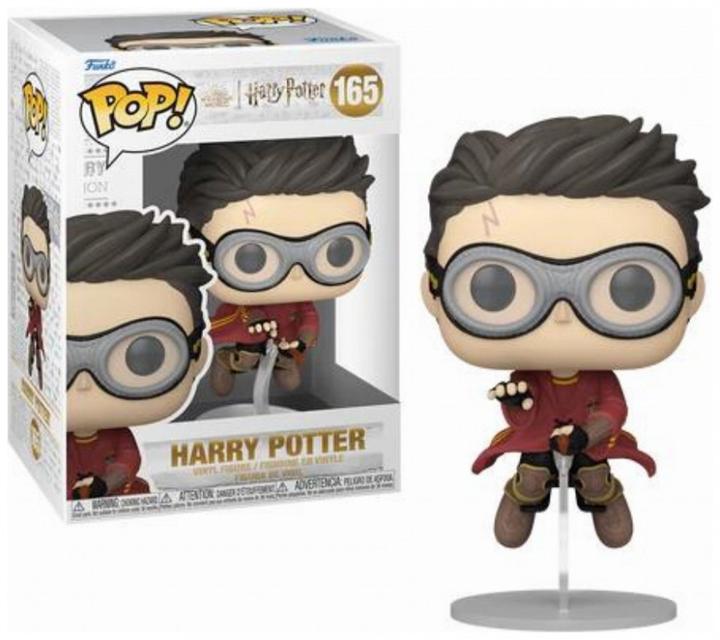 Produktbild Funko Harry Potter POP! Movies Vinyl Figur Harry w/Broom(Quidditch) 9 cm