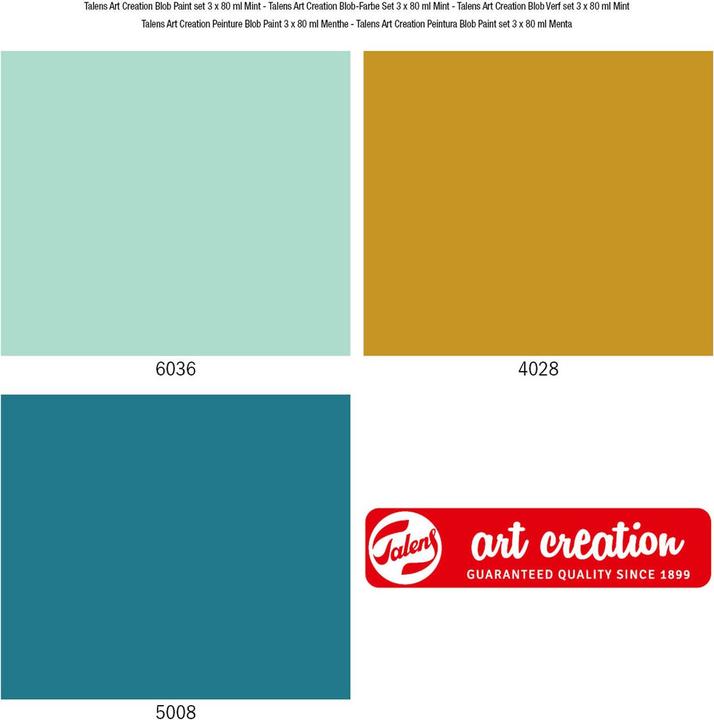 Produktbild Talens Blob Paint Mint, 3 Stk. (Mint)