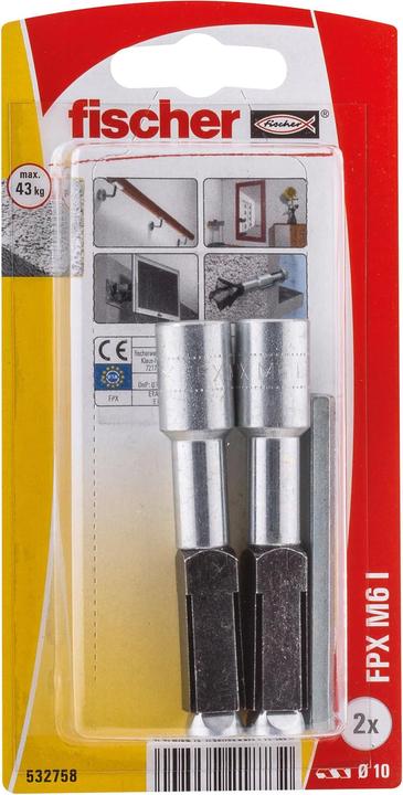 Actual product image Fischer Aerated concrete anchor FPX M6 (2 pcs.)
