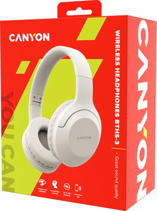 Actual product image Canyon BTHS-3 (No noise cancelling, 15 h, Wireless, Cable)