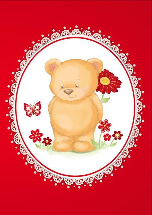 Actual product image Card Group Karte Mini Frühlings Teddy