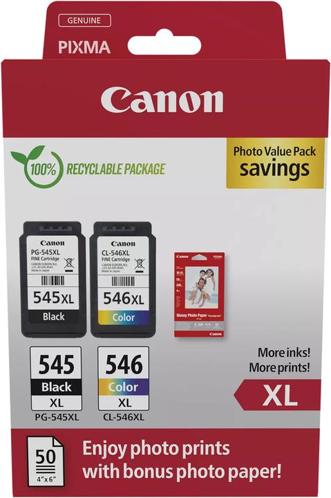 Immagine prodotto Canon PG-545XL/CL-546XL Photo Value Pack (FC, Color)